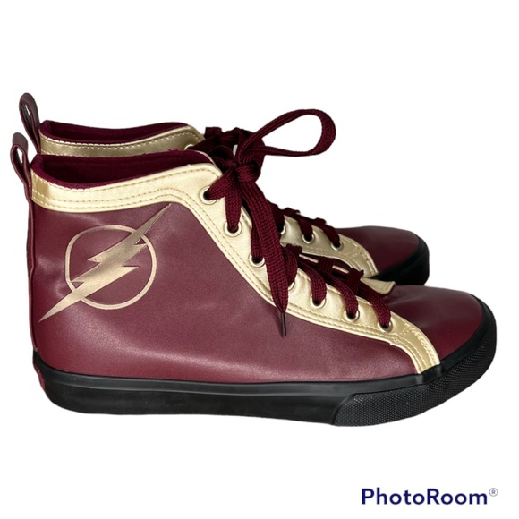 DC Comics The Flash Halloween Hi-Top Unisex Sneakers Size 8 - Picture 5 of 11